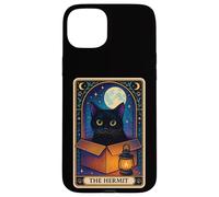 Custodia per iPhone 15 Plus The Hermit Gatto Carta Dei Tarocchi