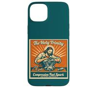 Custodia per iPhone 15 Plus The Holy Trinity Compression Fuel Spark Keep Faith Running
