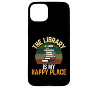 Custodia per iPhone 15 Plus The Library Is My Happy Place - Lettore vintage per bibliotecari retrò
