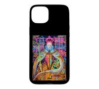 Custodia per iPhone 15 Plus The Queen, Cool Hand Drawn Graffiti Queen Cartoon Graphic