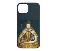 Custodia per iPhone 15 Plus The Queen, Cool Portrait Drawn Art, Be a Queen Graphic