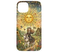 Custodia per iPhone 15 Plus The Sun Tarot Card Celestial Maiden Horse