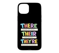 Custodia per iPhone 15 Plus There Their They're Funny Grammar English Teacher Humor