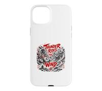 Custodia per iPhone 15 Plus Thunder cavalca la leggenda Yokai del vento e della tempesta
