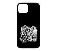 Custodia per iPhone 15 Plus Tiny Kingpin - Chihuahua dai capelli lunghi