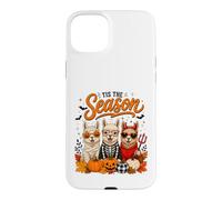 Custodia per iPhone 15 Plus Tis The Season Halloween Llama Pumpkin Costume