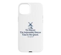 Custodia per iPhone 15 Plus To Dream The Impossible Dream Mulino A Vento Stampa Blu Navy