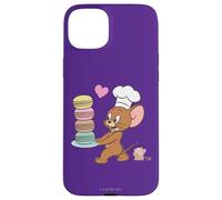 Custodia per iPhone 15 Plus Tom and Jerry Macaron Love