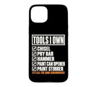 Custodia per iPhone 15 Plus Tools I Own Funny Screwdriver Woodworker DIY Handyman List