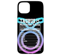 Custodia per iPhone 15 Plus Toro Valori nutrizionali Segno zodiacale Astrologia Blu Viola