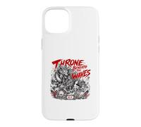 Custodia per iPhone 15 Plus Trono Sotto Le Onde Giapponesi Drago giapponese Leggenda