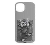 Custodia per iPhone 15 Plus Ufficiale Spiral Bright Eyes Kitten Gothic Fantasy