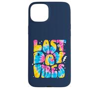 Custodia per iPhone 15 Plus Ultimo giorno Vibes Tie Dye Retro Lettering Fine dell'estate