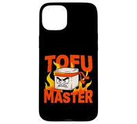 Custodia per iPhone 15 Plus Umorismo vegano sul karate di Tofu Master Angry Ninja