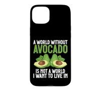 Custodia per iPhone 15 Plus Un mondo senza avocado non è un mondo in cui voglio vivere