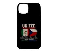 Custodia per iPhone 15 Plus Uniti oltre i confini Messico Repubblica Ceca Due Nazioni