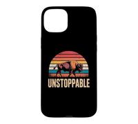 Custodia per iPhone 15 Plus Unstoppable Buffalo Bison Outdoor Vintage Graphic