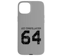 Custodia per iPhone 15 Plus USS Constellation CV-64 - Portaereo stile invecchiato
