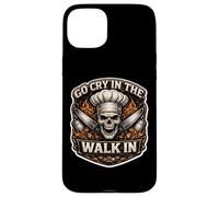Custodia per iPhone 15 Plus Vai a piangere mentre cammina con Tough New Chef Assistant Assistant Skull