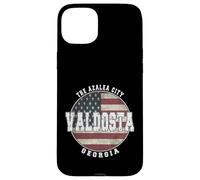 Custodia per iPhone 15 Plus Valdosta, Georgia, vendemmia, bandiera americana