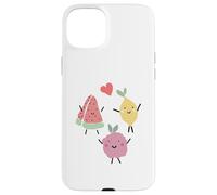 Custodia per iPhone 15 Plus Valentine Raspberry Lemon Anguria Cuore Love Red Fun Tee