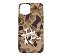 Custodia per iPhone 15 Plus Vecchia Scuola Camo Southern Duck Cacciatori Con Cane All'aperto