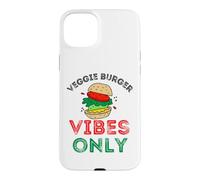 Custodia per iPhone 15 Plus Veggie Burger Vibes Solo Divertente BBQ Cookout Cucina Vegetariana