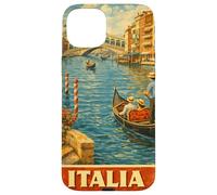 Custodia per iPhone 15 Plus Venezia Italia Viaggi Vintage Venezia Canal Gondola Art