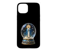 Custodia per iPhone 15 Plus Vergine Maria Celeste Preghiera Orb Cattolico Sacra Icona Arte