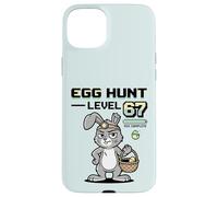 Custodia per iPhone 15 Plus Videogioco di Caccia all'uovo del coniglietto pasquale del giocatore livello 67