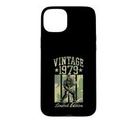 Custodia per iPhone 15 Plus Vintage 1979 Bigfoot Sasquatch Theme Chitarra Edizione Limitata