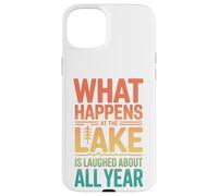 Custodia per iPhone 15 Plus Vintage Cosa Succede Al Lago Tutto L'anno Ride