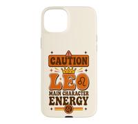 Custodia per iPhone 15 Plus Vintage Leo Zodiac «Protagonista Energy» Boho Sun