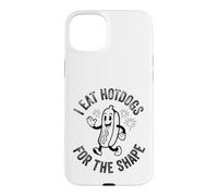 Custodia per iPhone 15 Plus Vintage mangio hot dog per la forma 4 luglio Retro Mens
