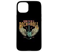 Custodia per iPhone 15 Plus Vintage Retro Style Playing Music Guitar Forever Rock N Roll