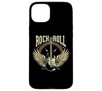 Custodia per iPhone 15 Plus Vintage Retro Style Playing Music Guitar Forever Rock N Roll