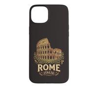 Custodia per iPhone 15 Plus Vintage Roma Italia Colosseo Antico Romano Punto di riferimento 3