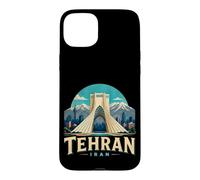 Custodia per iPhone 15 Plus Vintage Teheran Iran Viaggio Souvenir Landmark Gift