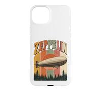 Custodia per iPhone 15 Plus Vintage Zeppelin Airship Retro Sunset Aviation Dirigible