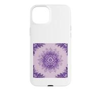 Custodia per iPhone 15 Plus Viola Lavanda Mandala Floreale