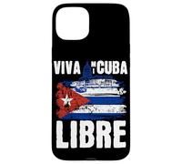 Custodia per iPhone 15 Plus Viva Mi Cuba Libre La Habana Campidoglio e bandiera cubana