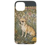 Custodia per iPhone 15 Plus Vivace chihuahua fulvo in un giardino inglese vintage