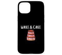 Custodia per iPhone 15 Plus Wake & Cake Costume Funny Cake Baker Decorator Meme Costume