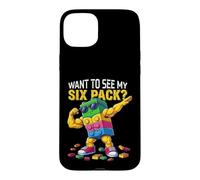 Custodia per iPhone 15 Plus Want To See MY Six Pack Funny Blocks Bricks Master Builder