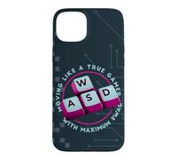 Custodia per iPhone 15 Plus WASD si muove come un vero design della tastiera da giocatore