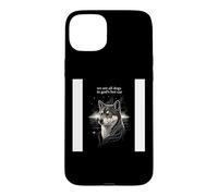 Custodia per iPhone 15 Plus We Are All Dogs In God's Hot Car Funny Dog Meme