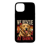 Custodia per iPhone 15 Plus We Rescue At Dawn Firefighter Dog Search Team