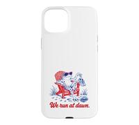 Custodia per iPhone 15 Plus We Run At Dawn Frog Divertente