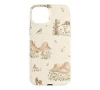 Custodia per iPhone 15 Plus Western Meadow Homestead Conigli Sheep Horse Farm Ranch