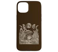 Custodia per iPhone 15 Plus Whimsy Goth Fairycore Witchy Frog Mushroom Moon Vintage